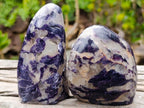 Polished Lepidolite Standing Display Pieces x 6 From Zimbabwe - Toprock Gemstones and Minerals 