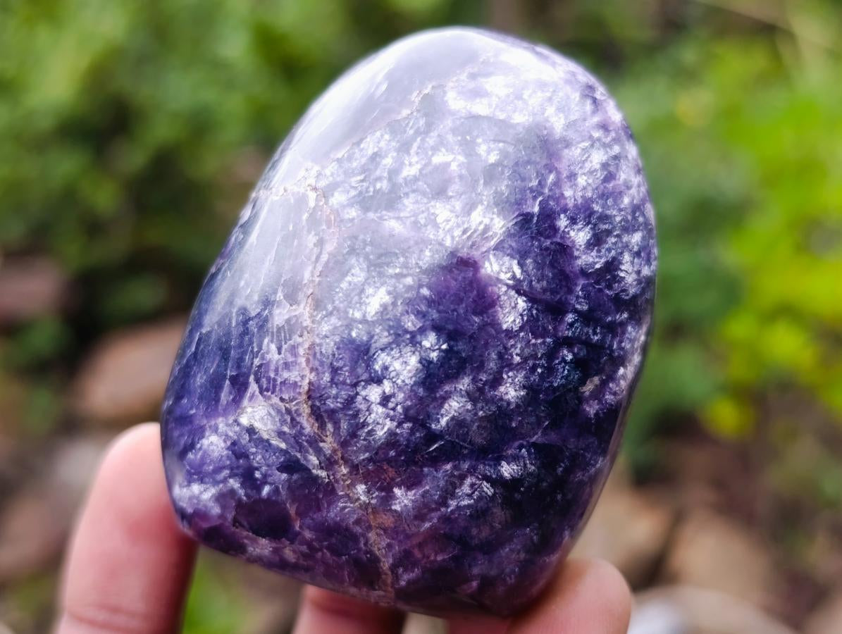 Polished Lepidolite Standing Display Pieces x 6 From Zimbabwe - Toprock Gemstones and Minerals 