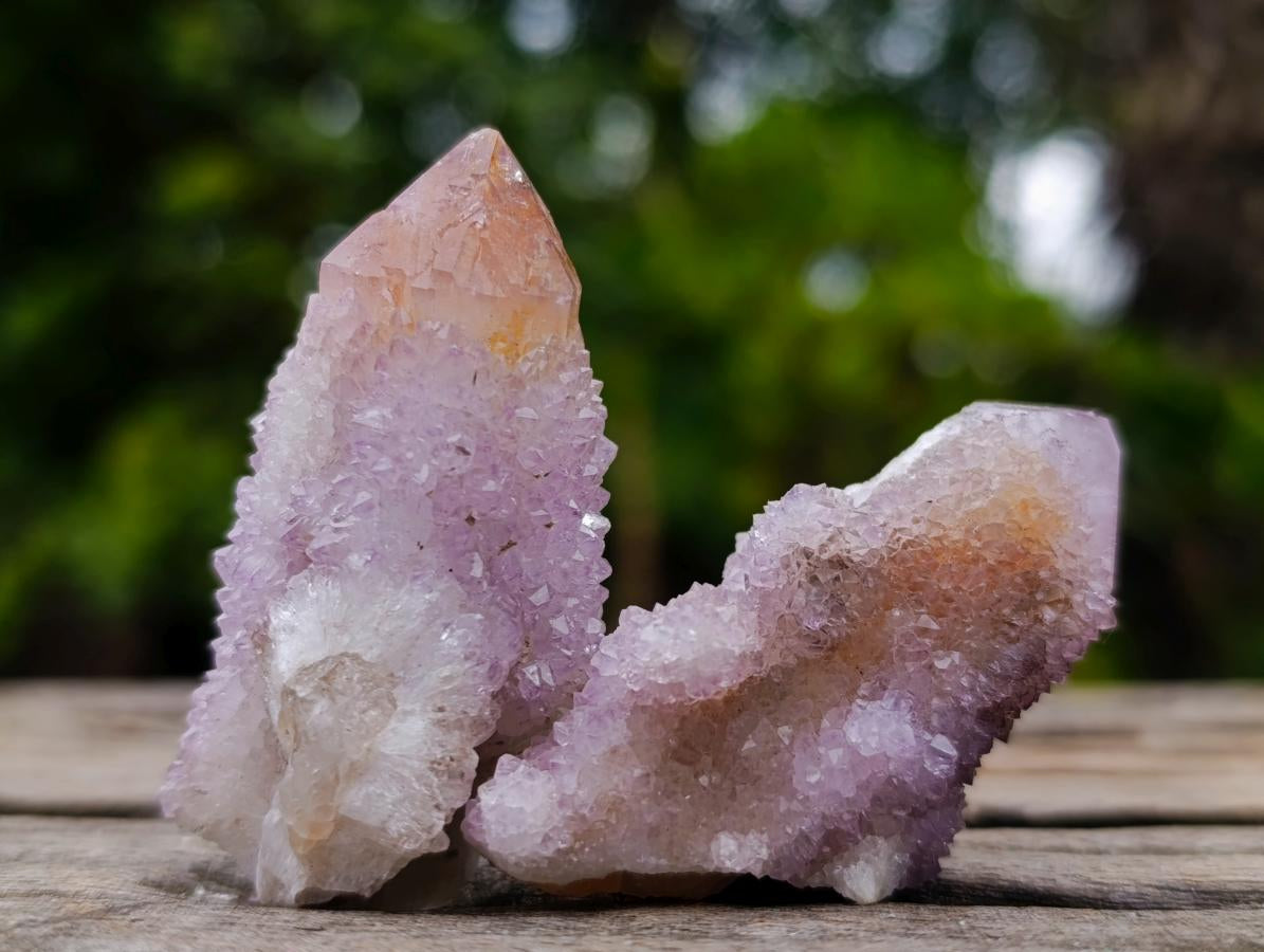 Natural Spirit Quartz and Spirit Ametrine Crystals x 20 From Boekenhouthoek, South Africa - Toprock Gemstones and Minerals 