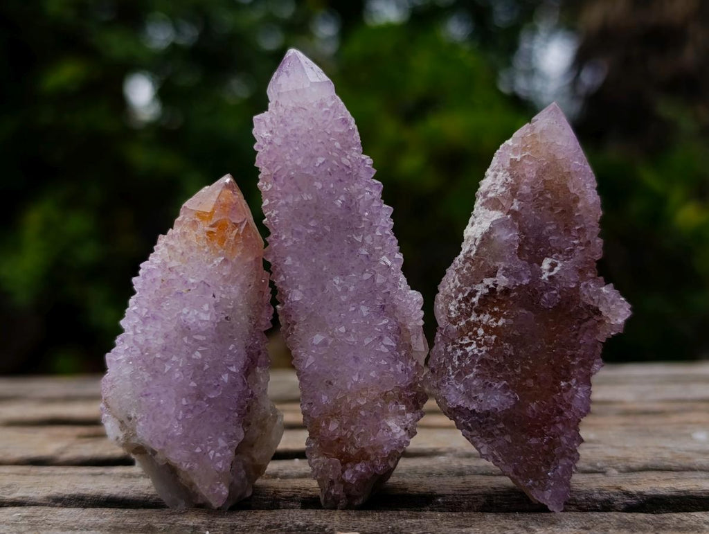 Natural Spirit Quartz and Spirit Ametrine Crystals x 20 From Boekenhouthoek, South Africa - Toprock Gemstones and Minerals 