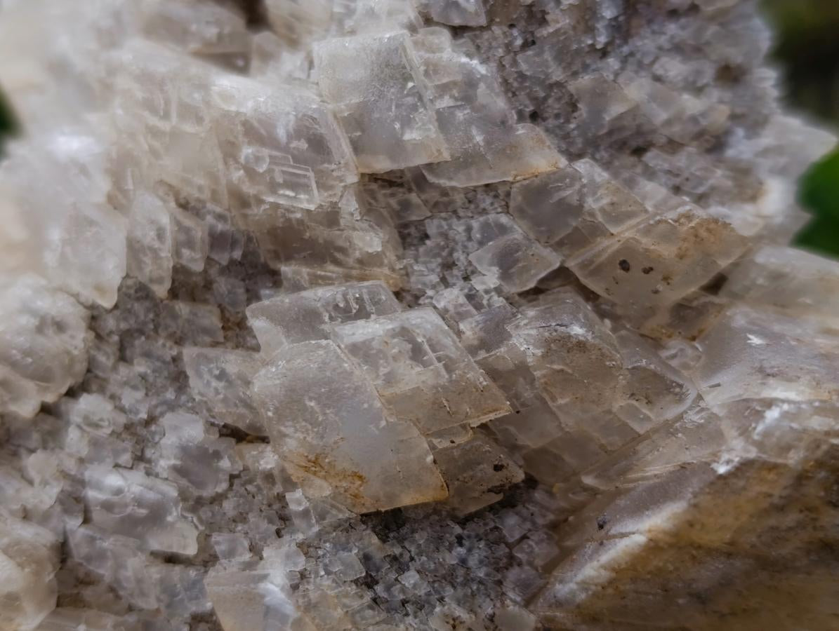 Natural Large Stacked Rhombohedral Calcite Cluster with Phosphorus Aragonite x 1 From Albert's Mountain, Lesotho - Toprock Gemstones and Minerals 