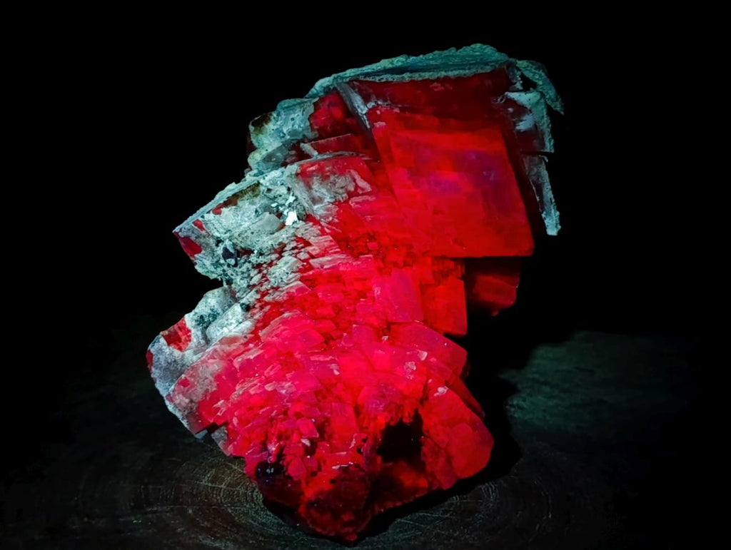 Natural Large Stacked Rhombohedral Calcite Cluster with Phosphorus Aragonite x 1 From Albert's Mountain, Lesotho - Toprock Gemstones and Minerals 