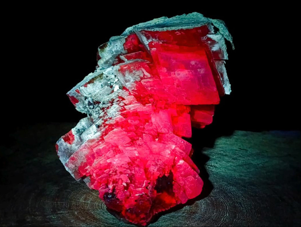 Natural Large Stacked Rhombohedral Calcite Cluster with Phosphorus Aragonite x 1 From Albert's Mountain, Lesotho - Toprock Gemstones and Minerals 