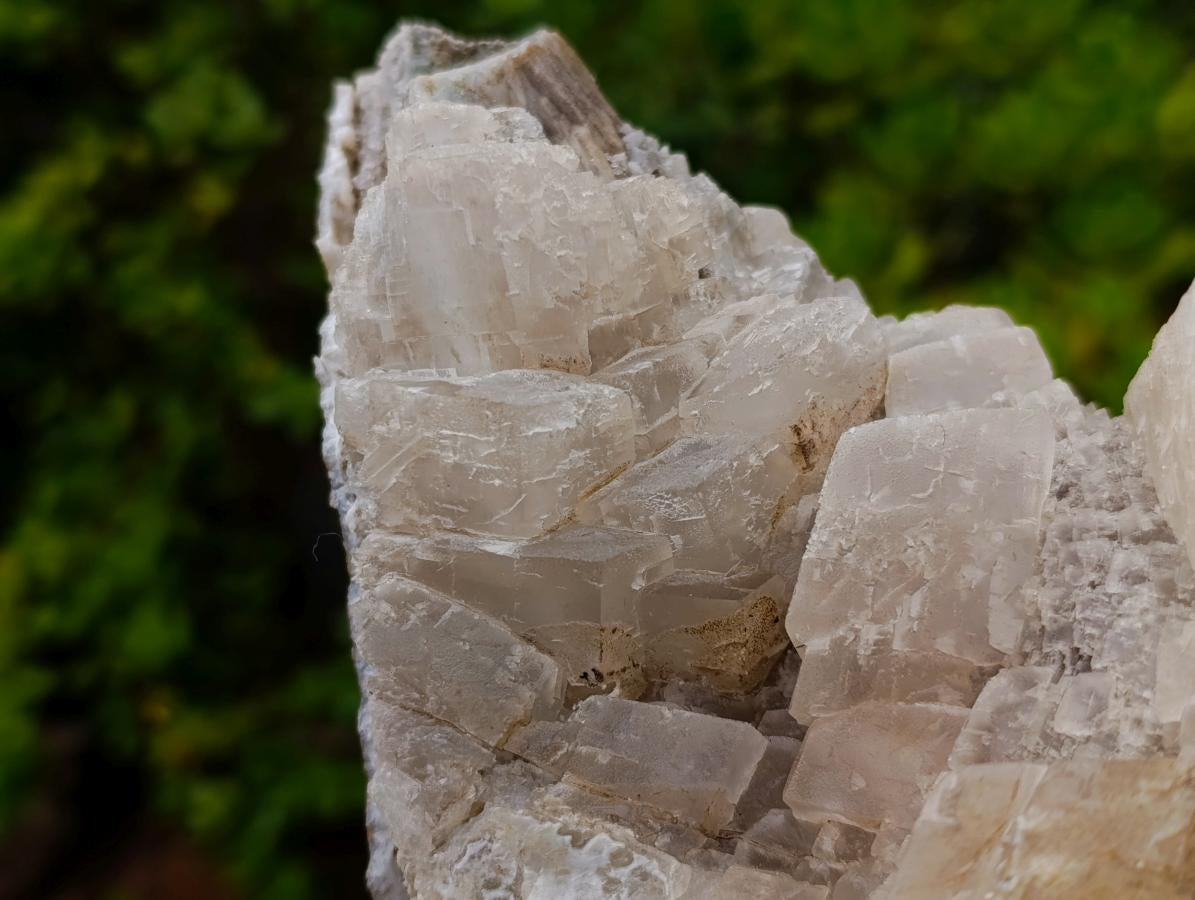 Natural Large Stacked Rhombohedral Calcite Cluster with Phosphorus Aragonite x 1 From Albert's Mountain, Lesotho - Toprock Gemstones and Minerals 