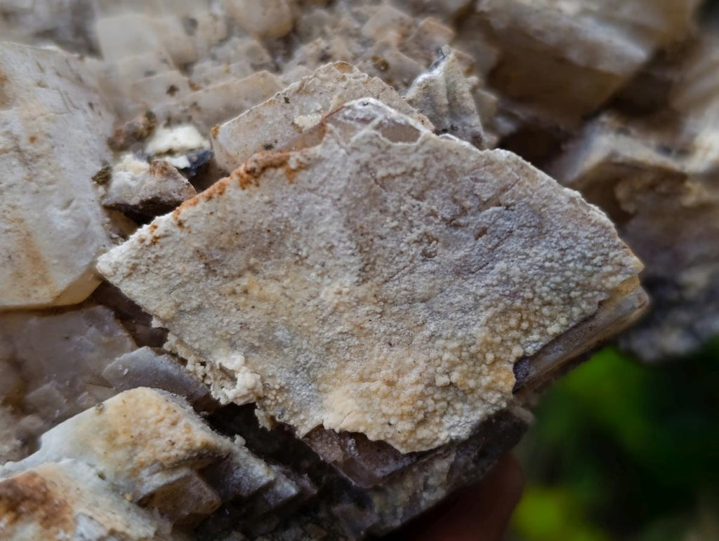 Natural Large Stacked Rhombohedral Calcite Cluster with Phosphorus Aragonite x 1 From Albert's Mountain, Lesotho - Toprock Gemstones and Minerals 