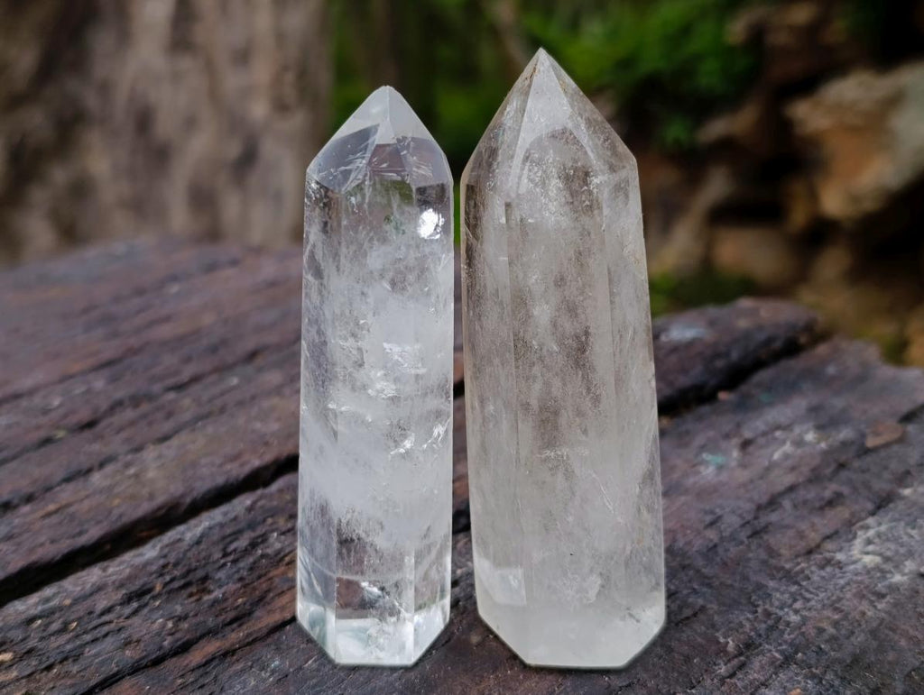 Polished Clear Quartz Crystals x 6 From Madagascar - Toprock Gemstones and Minerals 