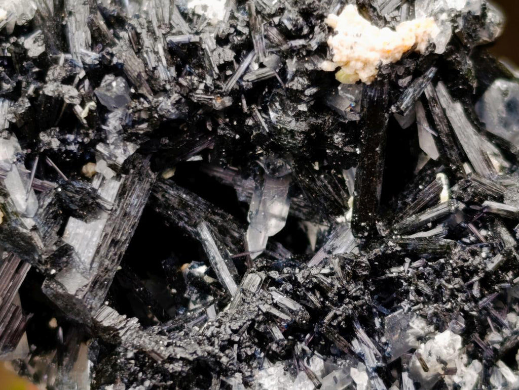 Natural Schorl Black Tourmaline Specimens with Associated Minerals x 3 From Erongo, Namibia - Toprock Gemstones and Minerals 