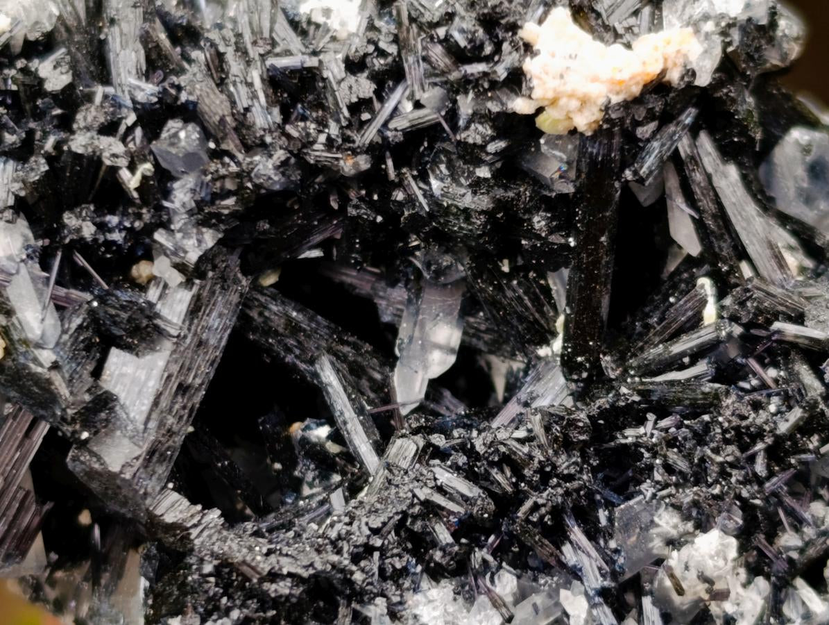 Natural Schorl Black Tourmaline Specimens with Associated Minerals x 3 From Erongo, Namibia - Toprock Gemstones and Minerals 