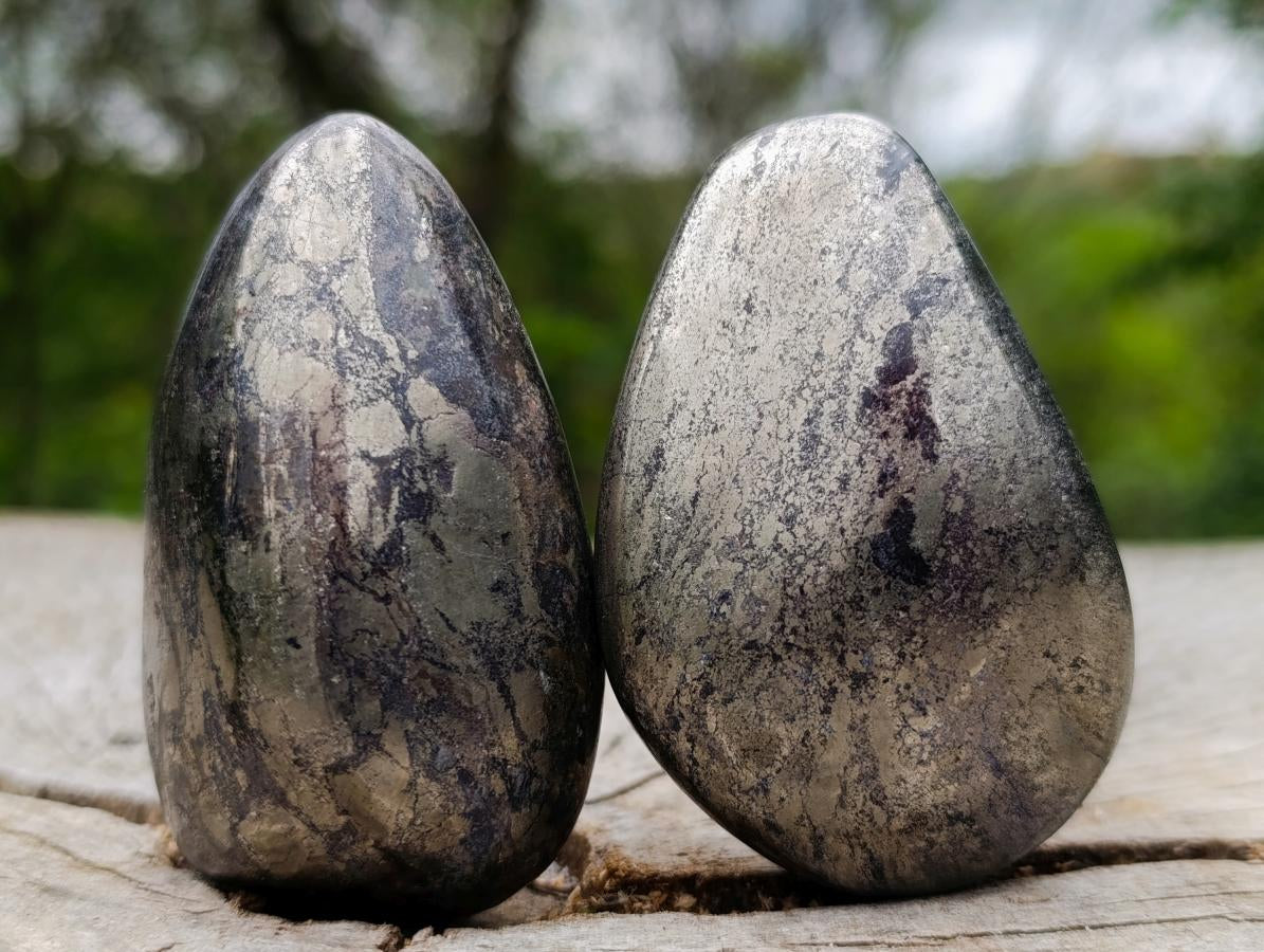 Polished Basalt Pharaoh Stone Free Forms x 6 From Iron Duke Mine, Zimbabwe - Toprock Gemstones and Minerals 