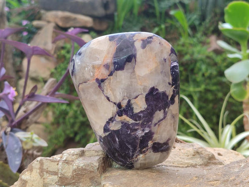 Polished Lepidolite Standing Display Pieces x 2 From Zimbabwe - Toprock Gemstones and Minerals 