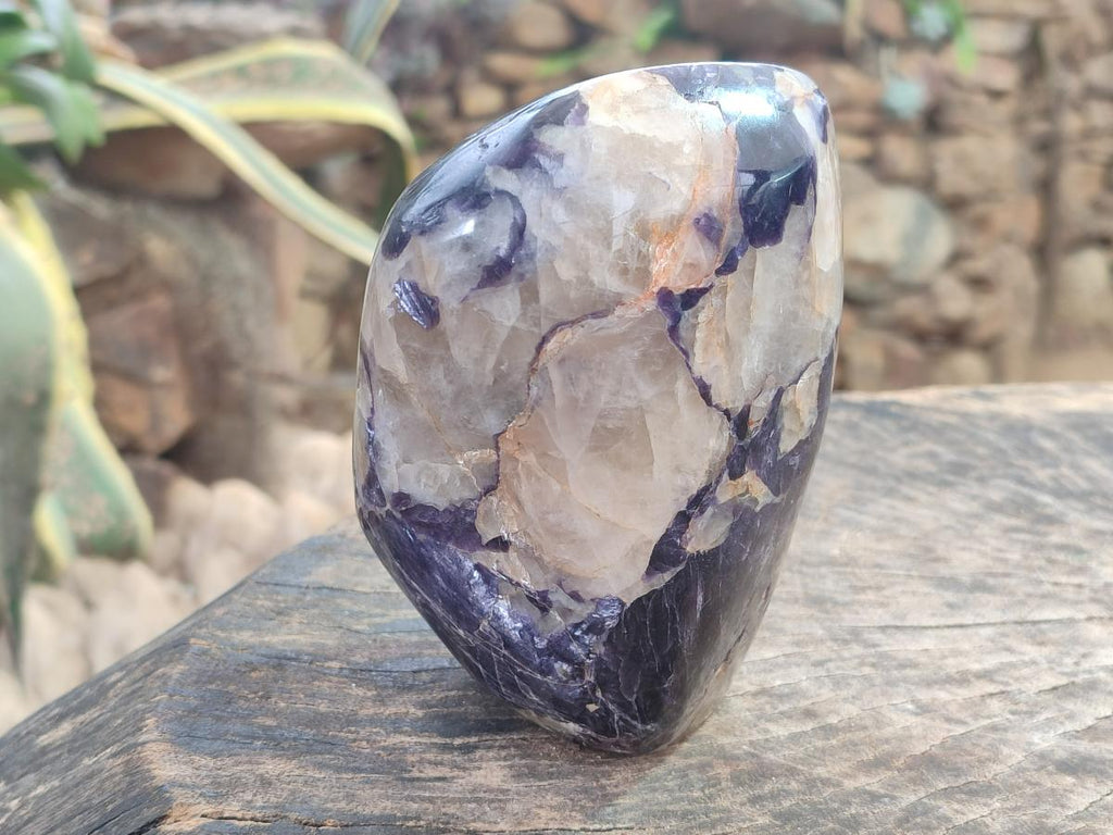 Polished Lepidolite Standing Display Pieces x 2 From Zimbabwe - Toprock Gemstones and Minerals 