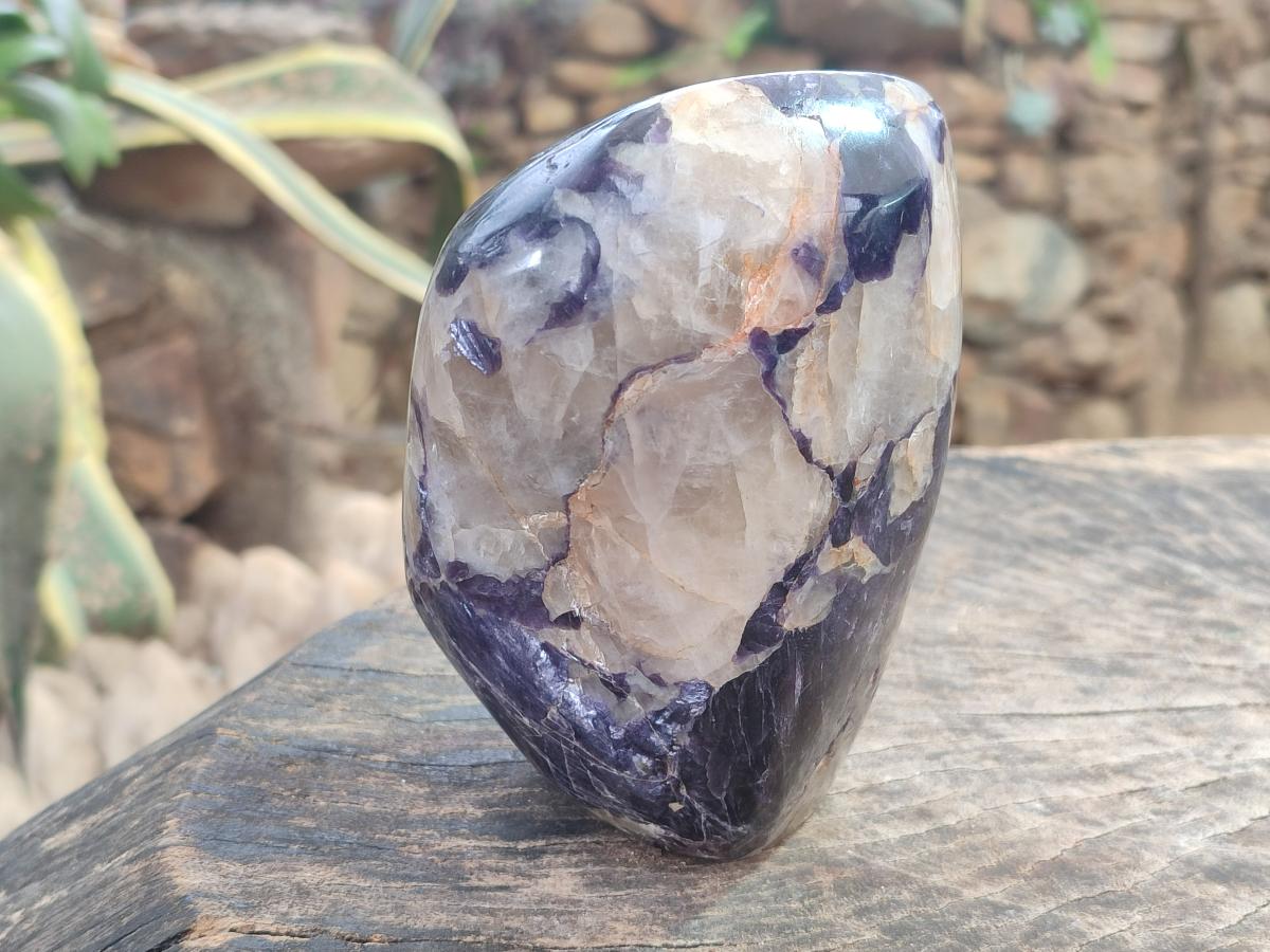 Polished Lepidolite Standing Display Pieces x 2 From Zimbabwe - Toprock Gemstones and Minerals 