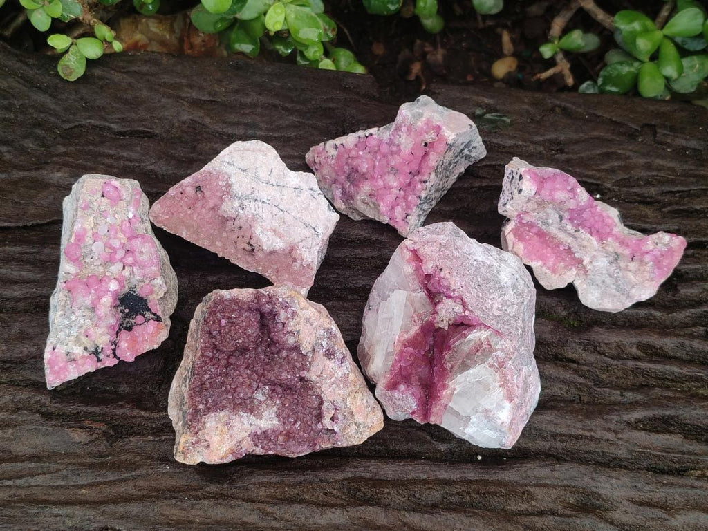 Natural Spherocobaltite Specimens x 6 From Mashamba West Mine, Congo