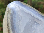 Polished and Natural Large Blue Lace Agate Standing Display Piece x 1 From Nsanje, Malawi