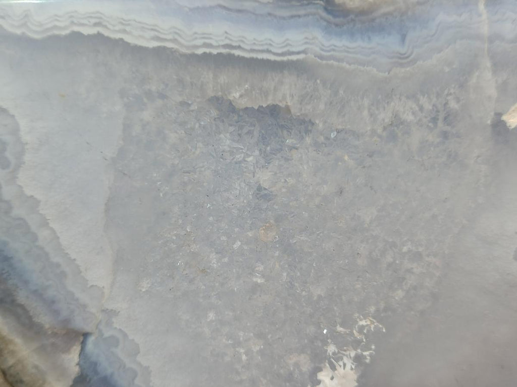 Polished and Natural Large Blue Lace Agate Standing Display Piece x 1 From Nsanje, Malawi