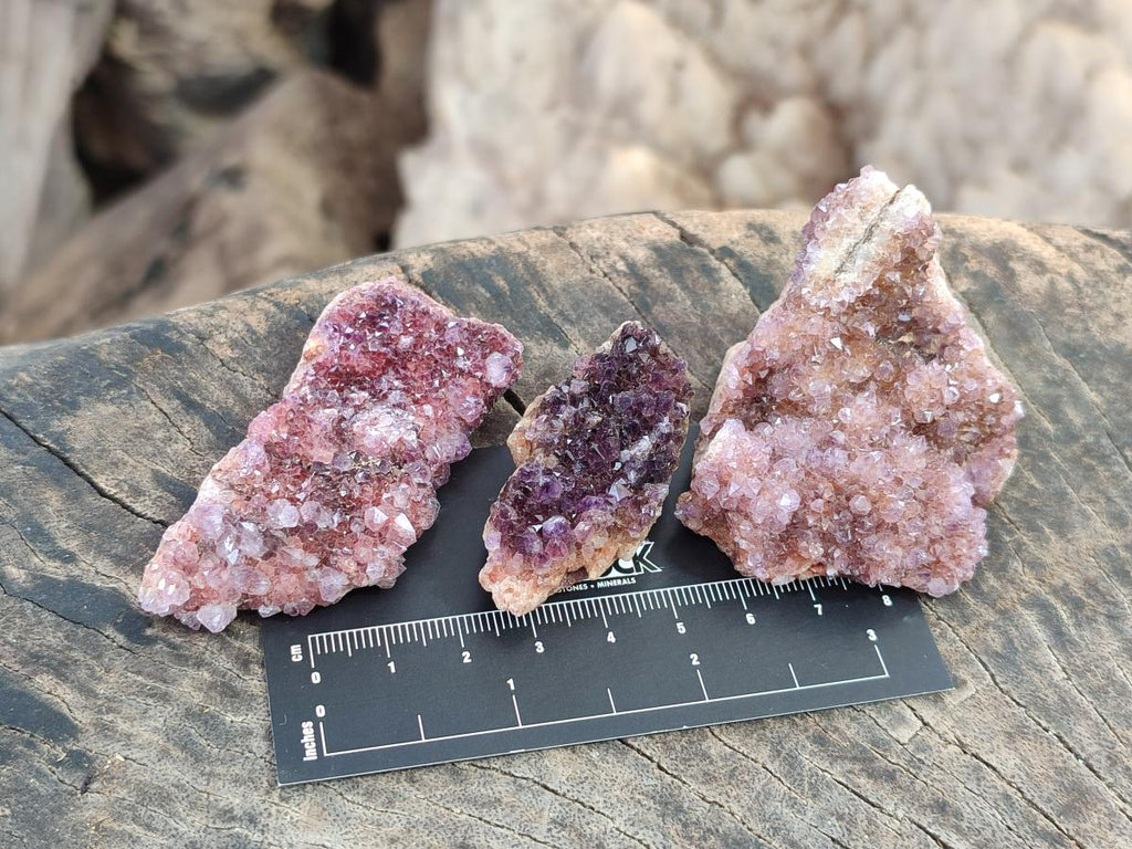 Natural Drusy Spirit Amethyst Crystals and Clusters x 35 From Boekenhouthoek, South Africa