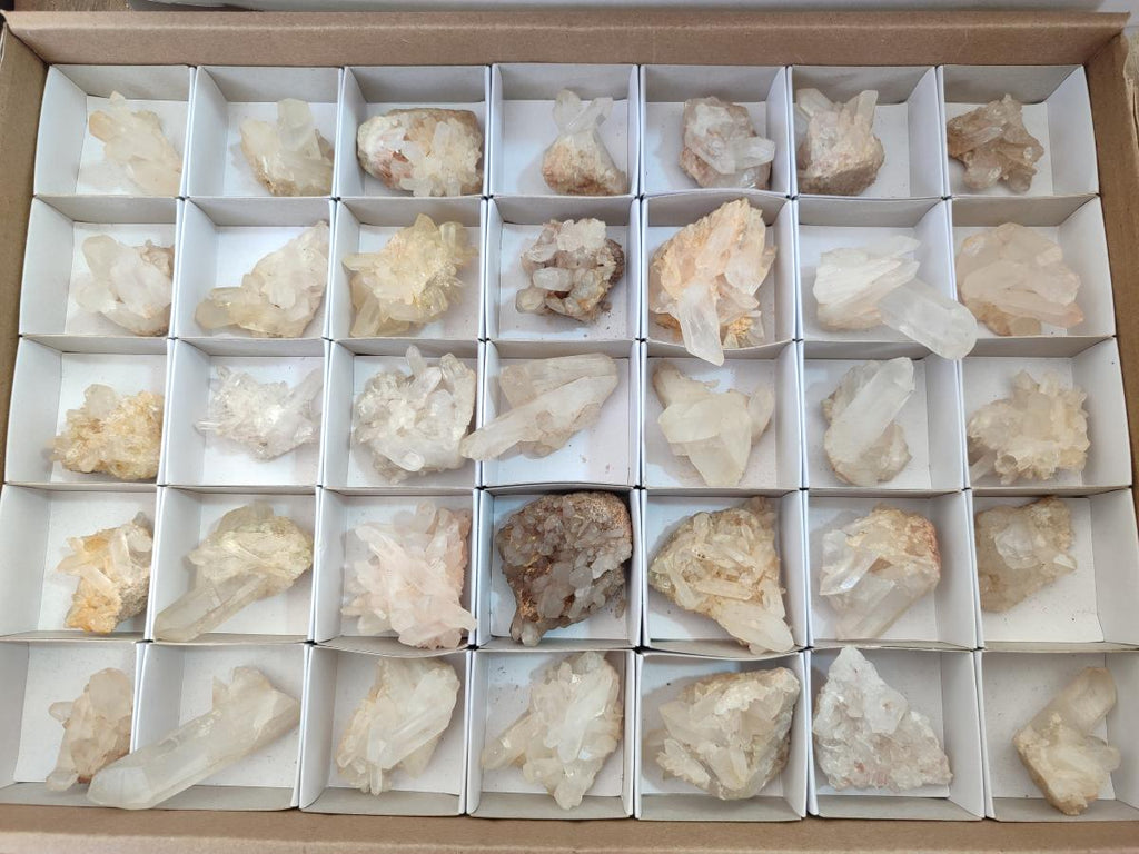 Natural Malagasy Quartz Crystals and Clusters x 35 From Madagascar