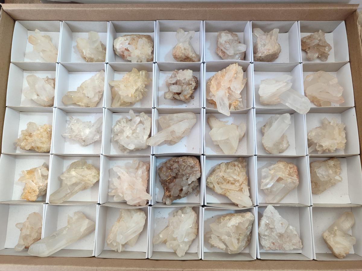 Natural Malagasy Quartz Crystals and Clusters x 35 From Madagascar
