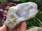 Natural Blue Lace Agate Geode Specimens x 6 From Nsanje, Malawi
