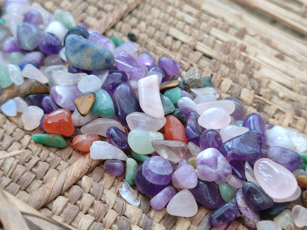 Polished Mix of Tumbled Stone Bags of 1kg Lots x 6 From Southern Africa