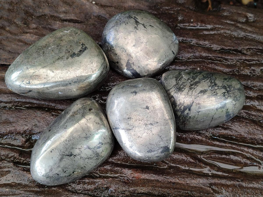 Polished Basalt Pharaoh Stone Free Forms x 5 From Iron Duke Mine, Zimbabwe