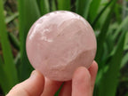 Polished Gemmy Rose Quartz Spheres x 3 From Madagascar