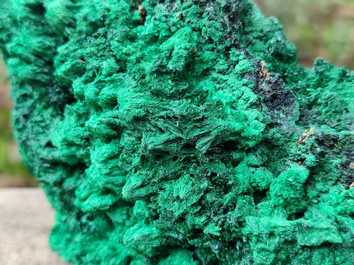 Natural Silky Malachite Specimens x 2 From Kasompe, Congo