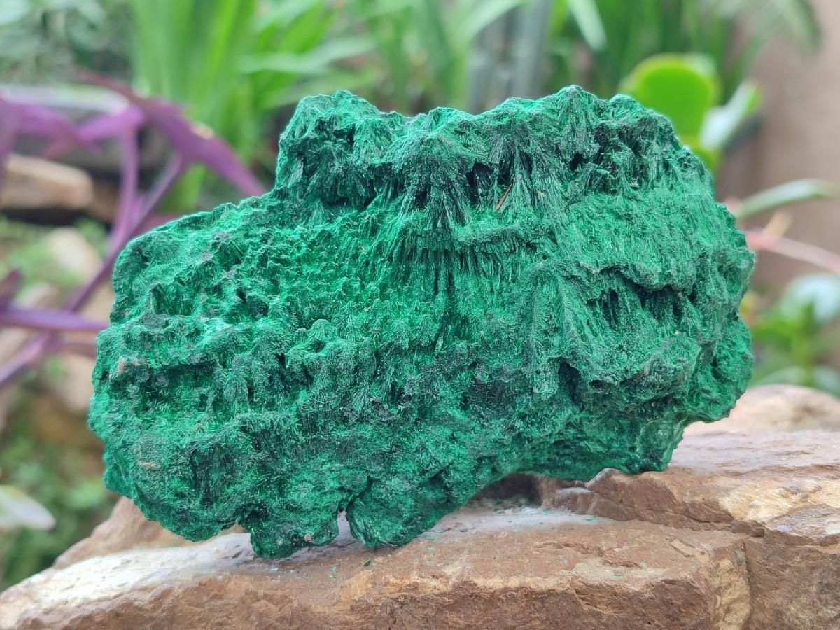 Natural Silky Malachite Specimens x 2 From Kasompe, Congo