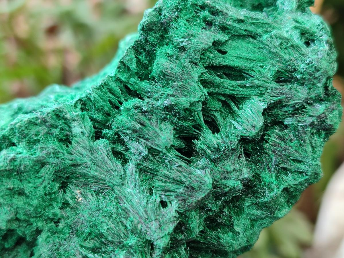 Natural Silky Malachite Specimens x 2 From Kasompe, Congo