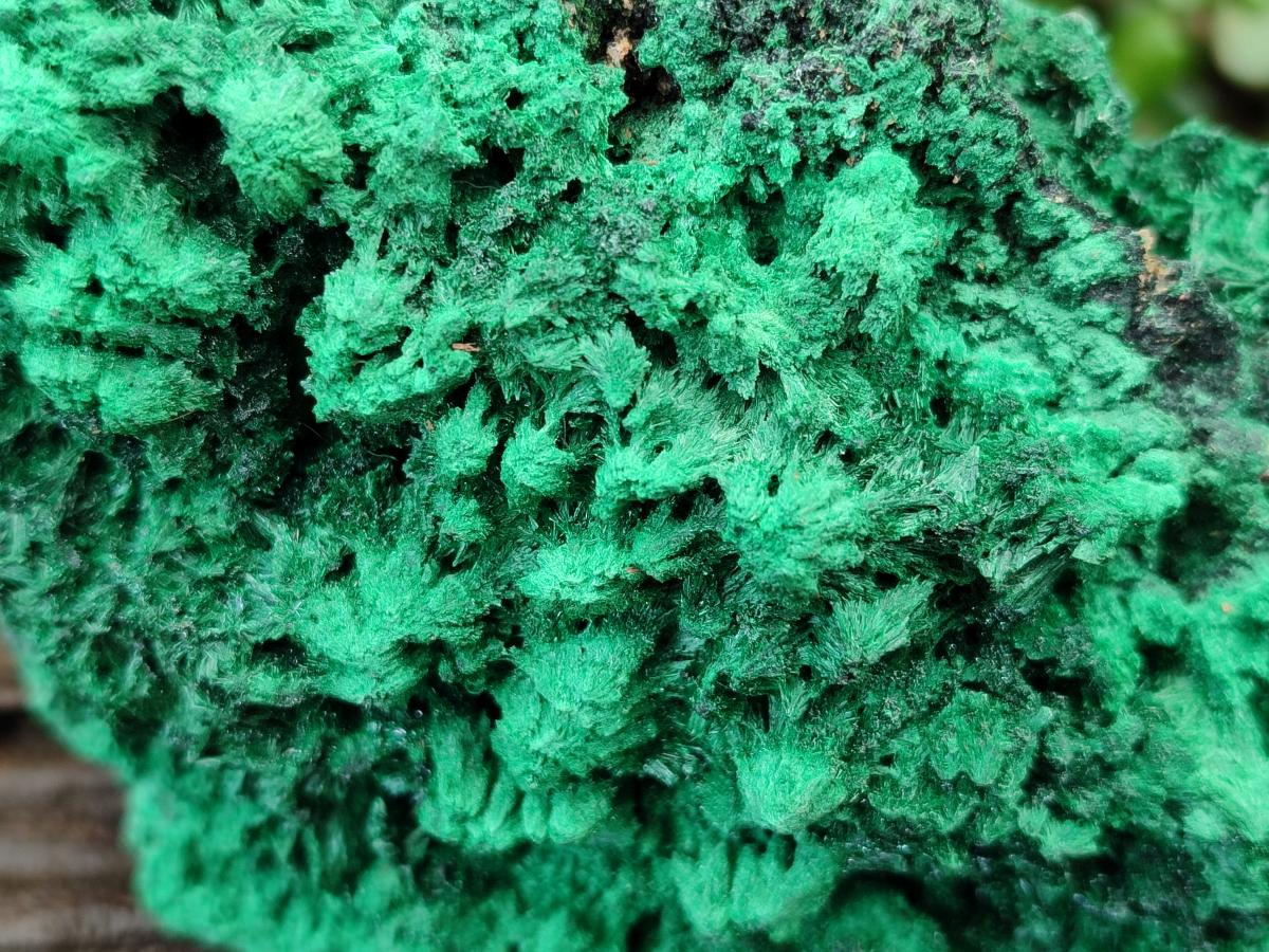 Natural Silky Malachite Specimens x 2 From Kasompe, Congo
