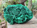 Natural Silky Malachite Specimens x 2 From Kasompe, Congo