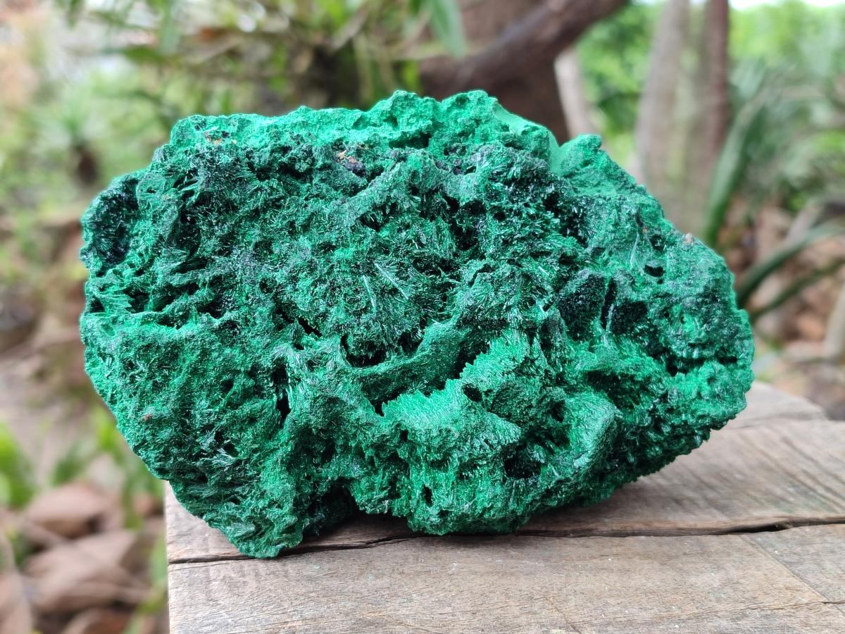 Natural Silky Malachite Specimens x 2 From Kasompe, Congo