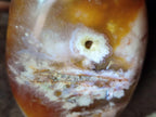 Polished and Natural Flower Agate Standing Display Pieces x 2 From Antsahalova, Madagascar