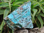 Natural Drusy Coated Chrysocolla Specimens with Malachite and Heterogenite x 3 From Lupoto Mine, Congo