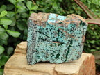 Natural Drusy Coated Chrysocolla Specimens with Malachite and Heterogenite x 3 From Lupoto Mine, Congo
