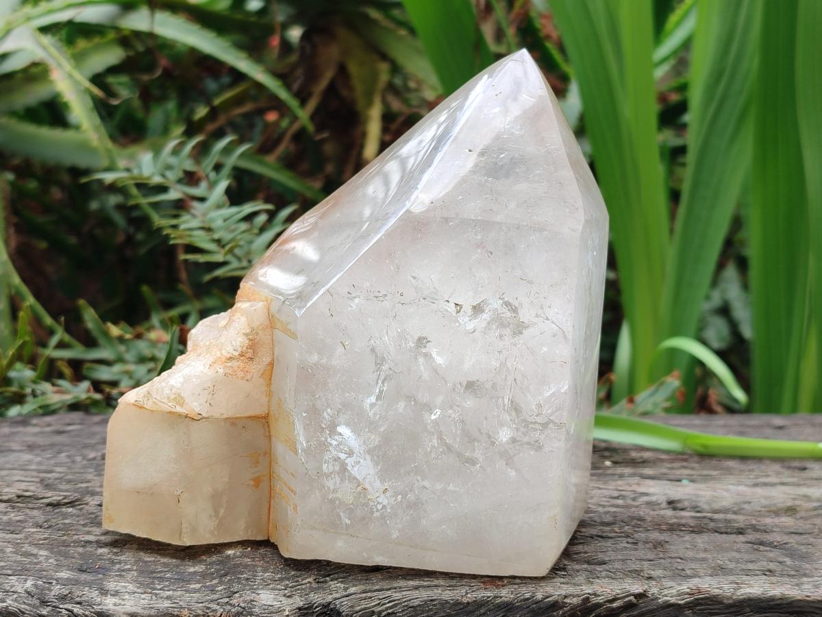 Polished and Natural Large Clear Quartz Display Crystal x 1 From Madagascar