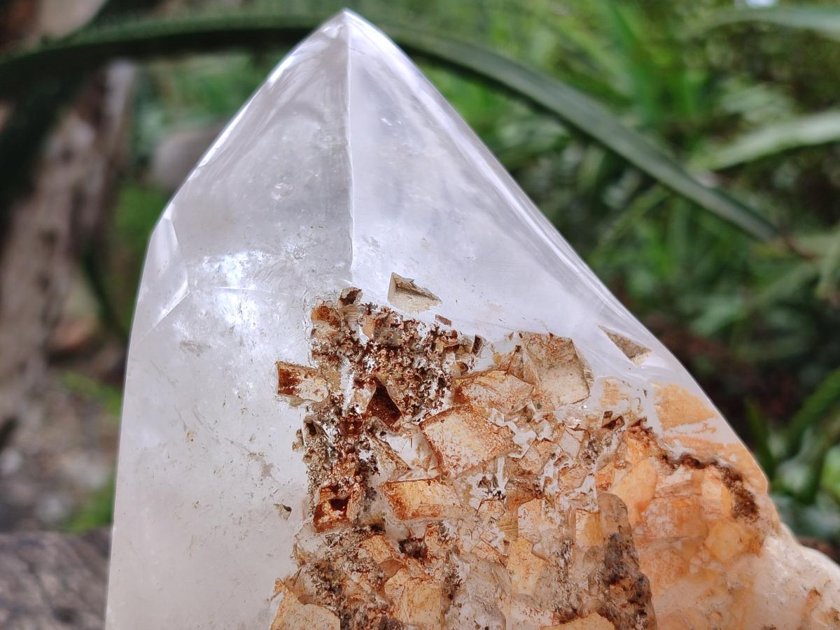 Polished and Natural Large Clear Quartz Display Crystal x 1 From Madagascar