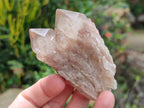 Natural Cascading White Phantom Smokey Clear Luena Quartz Crystals and Clusters x 12 From Luena, Congo