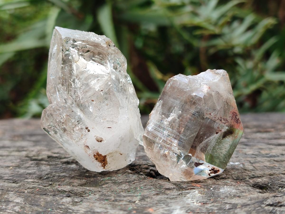Natural Smokey and Amethyst Brandberg Quartz Crystals x 14 From Brandberg, Namibia