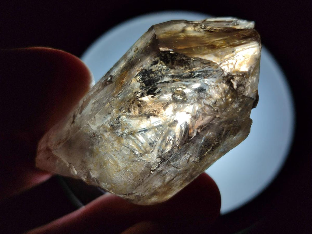 Natural Smokey and Amethyst Brandberg Quartz Crystals x 14 From Brandberg, Namibia