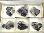 Polished One Side Silver Leaf Lepidolite Slices x 6 From Zimbabwe