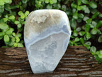 Polished Large Blue Lace Agate Standing Display Piece x 1 From Nsanje, Malawi