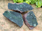 Natural Crystalline Libethenite Specimens on Dolomite Matrix x 4 From Shituru, Congo