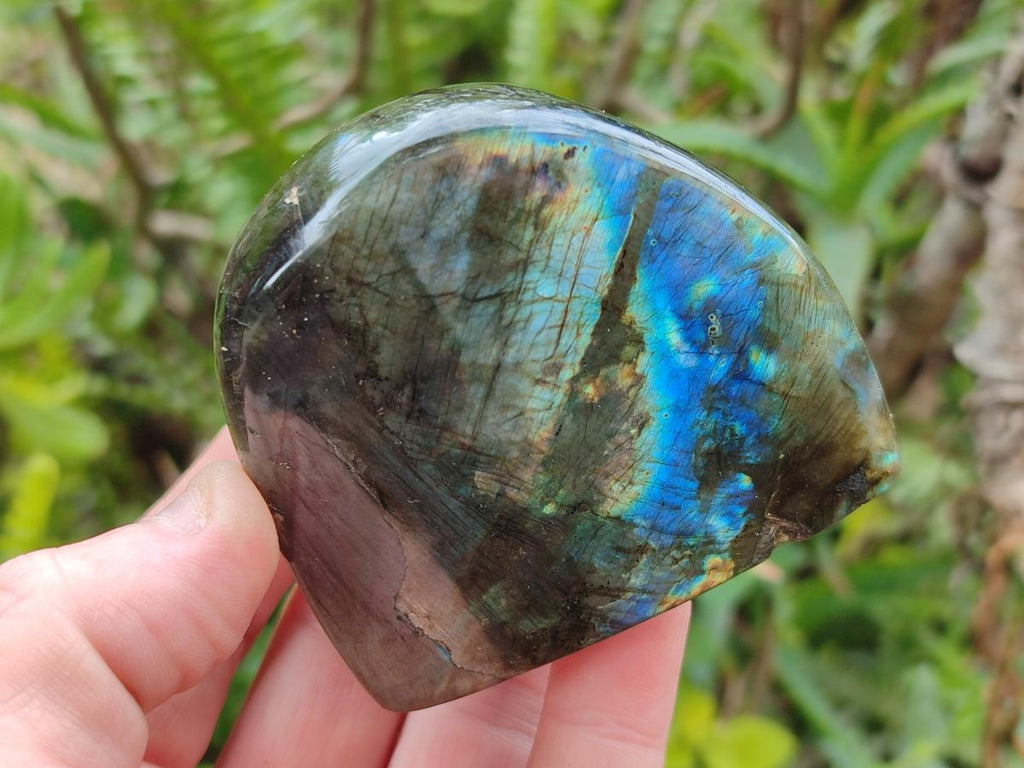 Polished Labradorite Standing Display Pieces x 4 From Madagascar