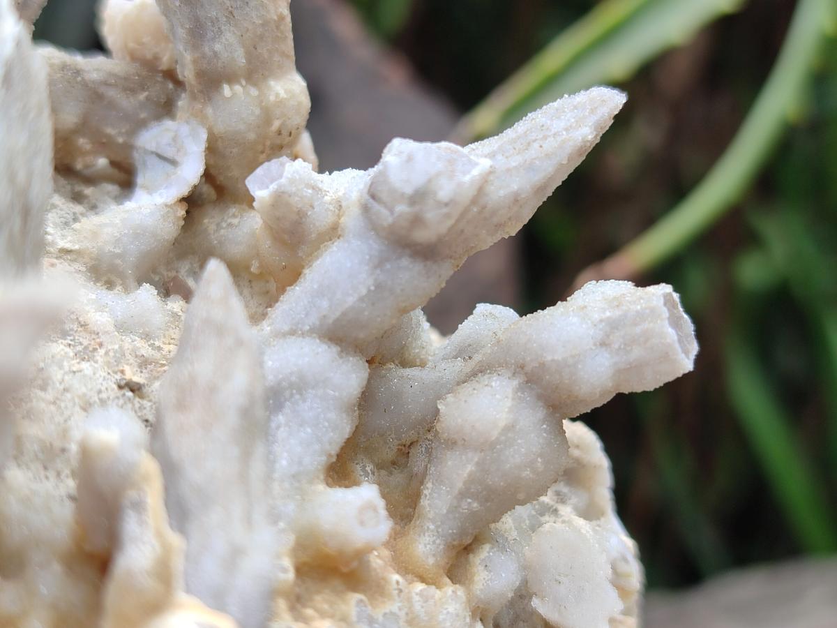 Natural Drusy Coated Calcite Sceptre Pseudomorph Clusters x 2 From Albert's Mountain, Lesotho