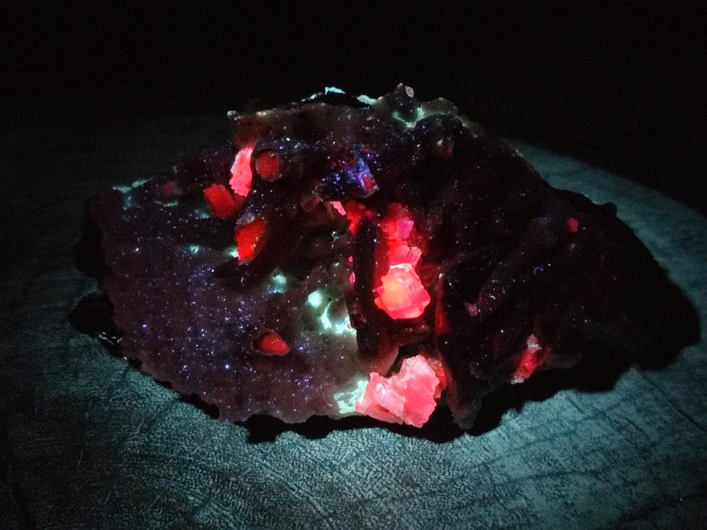 Natural Drusy Coated Calcite Sceptre Pseudomorph Clusters x 2 From Albert's Mountain, Lesotho