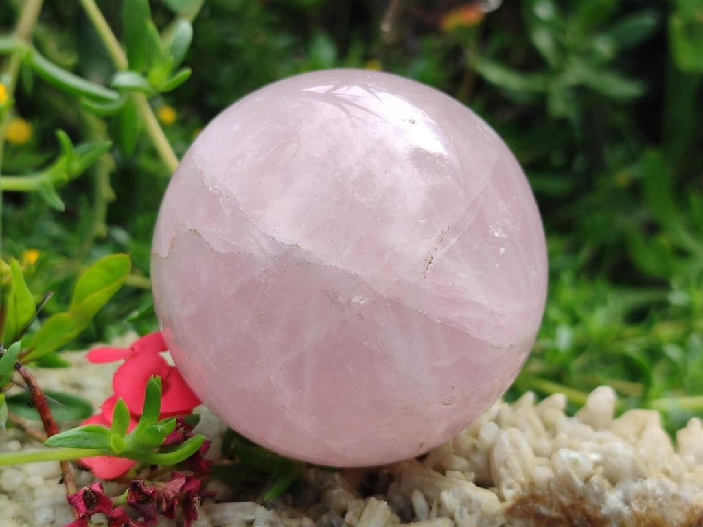 Polished Gemmy Rose Quartz Spheres x 3 From Madagascar