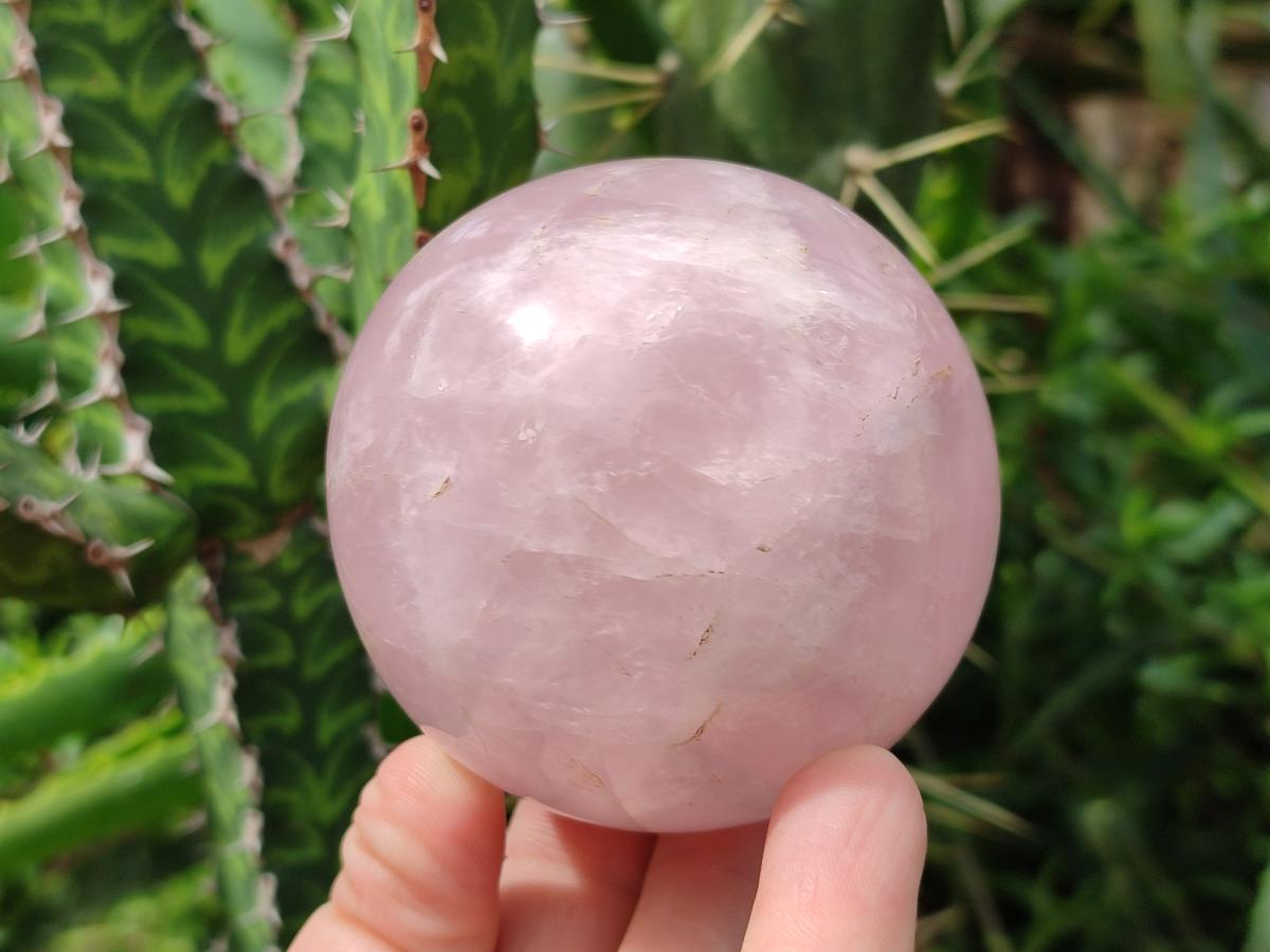 Polished Gemmy Rose Quartz Spheres x 3 From Madagascar