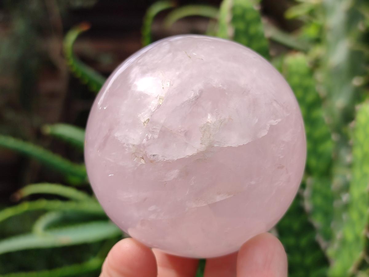 Polished Gemmy Rose Quartz Spheres x 3 From Madagascar