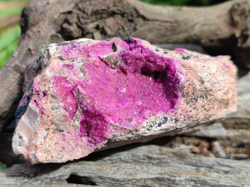 Natural Salrose Cobaltoan Dolomite Specimens with Heterogenite x 6 From Kakanda, Congo